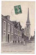 SAINT-JULIEN-L´ARS. - Le Clocher Et L'Avenue De L'Eglise. Cliché Pas Courant - Saint Julien L'Ars