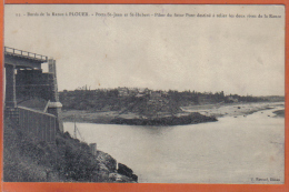 Carte Postale 22. Plouër Port St-Jean Et St-Hubert   Pilier Du Futur Pont Des Deux Rance  Trés Beau Plan - Plouër-sur-Rance