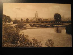 GLOUCESTER 1936 To Bromley Cathedral River Severn Gloucestershire England GB UK Post Card - Gloucester