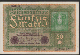 GERMANIA : 50 Mark 1919 - P66 - XF - 20 Mark