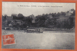 Carte Postale 22. Plouër Port Port St-Hubert   Passage D'une Vedette Trés Beau Plan - Plouër-sur-Rance