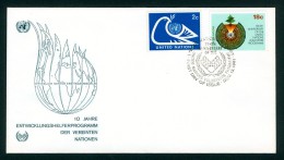 ONU - 10ème ANNIVERSAIRE DU PROGRAMME DES VOLONTAIRES DES NATIONS-UNIES - ENVELOPPE 1er JOUR 13 NOVEMBRE 1981 - NEW-YORK - Lettres & Documents