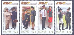 2015. Russia, History Of Russian Uniform, 4v,, Mint/** - Neufs