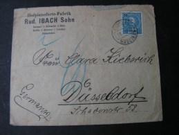 == Madeira Cv. 1906  Düsseldorf Porto  Nachgebühr Stempel - Brieven En Documenten