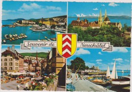 SUISSE,HELVETIA,SWISS,SWITZERLAND,SCHWEIZ,SVIZZERA ,NEUCHATEL,PHOTO MONTAGE,1966 - Neuchâtel