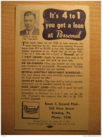 USA Reading Pa 1946 Advertise Cach Back Side F O Seigh The Yes Man Personal Companies Finance Postal Stationery Card - 1941-60