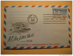 Saint Louis 1958 Air Letter Aerogramme Cover USA - 1941-60