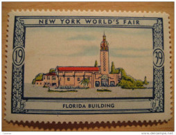 Florida Building 1939 New York World's Fair Vignette Poster Stamp - Sin Clasificación