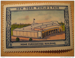 Home Furnishings Building 1939 New York World's Fair Vignette Poster Stamp - Unclassified