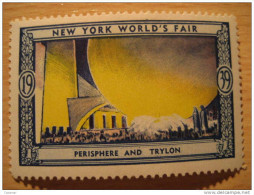 Perisphere And Trylon 1939 New York World's Fair Vignette Poster Stamp - Non Classés