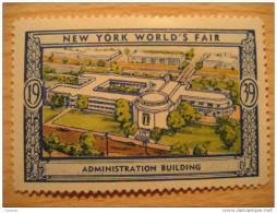 Administration Building 1939 New York World's Fair Vignette Poster Stamp - Unclassified