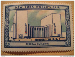 Federal Building 1939 New York World's Fair Vignette Poster Stamp - Ohne Zuordnung