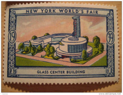 Glass Center Building 1939 New York World's Fair Vignette Poster Stamp - Unclassified