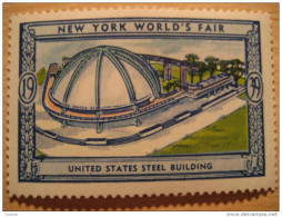 United States Steel Building 1939 New York World's Fair Vignette Poster Stamp - Unclassified