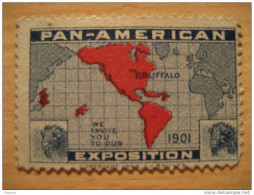 1901 Pan - American Exposition Expo Buffalo Vignette Poster Stamp - Ohne Zuordnung