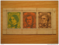 Macdonald Galt Douglas USA Presidents Vignette Poster Stamp - Non Classificati
