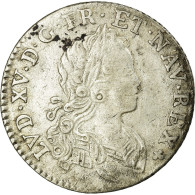 Monnaie, France, Louis XV, 1/6 Écu (XX – S) De France-Navarre, 20 Sols, 1/6 - 1715-1774 Luis XV El Bien Amado