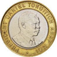 Monnaie, Kenya, 10 Shillings, 1997, British Royal Mint, SUP, Bi-Metallic, KM:27 - Kenia