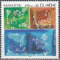 Mayotte 2005 Yvert 178 Neuf ** Cote (2017) 2.00 Euro Dessins D'enfants Mon île - Ungebraucht