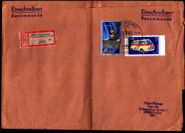 Germany R Labels Registered Letter Einschreibenbrief Recommande 3010 Magdeburg Carl Zeiss Ambulance - R- & V- Vignette