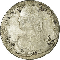 Monnaie, France, Louis XV, 1/2 Écu Aux Branches D'olivier, 1/2 ECU, 44 Sols - 1715-1774 Ludwig XV. Der Vielgeliebte