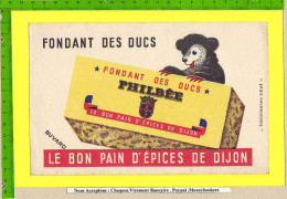 BUVARD : Pain D´Epices De Dijon  PHILBEE  Ourson - Honigkuchen-Lebkuchen