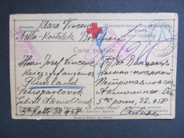 Postkarte GANZSACHE Adlerkosteletz - Petropavlovsk 1917   Kriegsgefangenlager Prisoner Post  ///  D*19566 - Cartas & Documentos