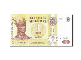 Billet, Moldova, 1 Leu, 1992-1994, 1994, KM:8a, NEUF - Moldavia