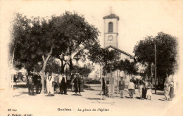 GUELMA (Algérie) - La Place De L'Eglise - Photographe Geiser N° 26bis - Cpa Animée Rare Et En Très Bon état - 2 Scans - Guelma