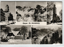 Geyer - Winter - Mehrbildkarte DDR - Erzgebirge - Geyer