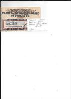 FRANCE CARNET PAIX 90 C N° 368 C1 REPIQUE LOTERIE NATIONALE - Modern : 1959-...