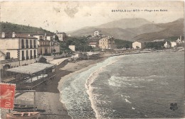 BANYULS Sur  MER  Plage Des Bains Nettoyée Depuis Scan TB - Banyuls Sur Mer