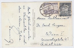 Poland/Austria POSTCARD 1937 - Covers & Documents