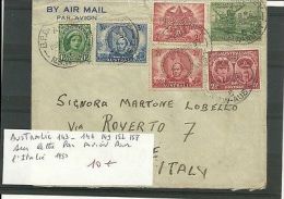 AUSTRALIE N° 143 146 149 152 158 SUR LETTRE PAR AVION - Postmark Collection