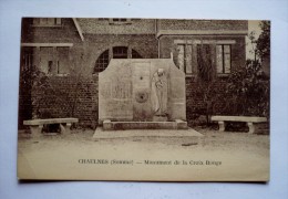 80 -  CHAULNES - Monument De La CROIX ROUGE - Chaulnes