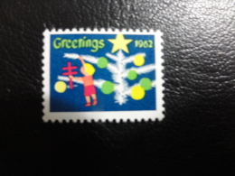1962 Vignette Christmas Seals Seal Poster Stamp USA - Non Classificati