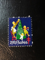 1961 Vignette Christmas Seals Seal Poster Stamp USA - Unclassified