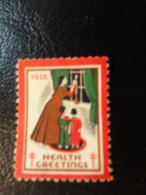 1938 Vignette Christmas Seals Seal Label Poster Stamp USA - Non Classificati