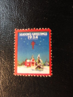 1934 Vignette Christmas Seals Seal Label Poster Stamp USA - Non Classificati