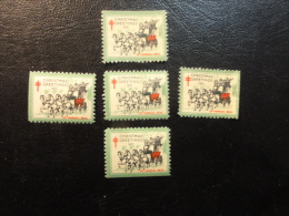 1931 Horse Cheval 5 Differ Perforation Unperf Top Dawn Rigth Left Vignette Christmas Seals Seal Label Poster Stamp USA - Ohne Zuordnung