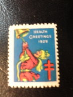 1929 Bell Vignette Christmas Seals Seal Label Poster Stamp USA - Non Classificati