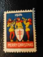 1926 Vignette Christmas Seals Seal Label Poster Stamp USA - Non Classificati