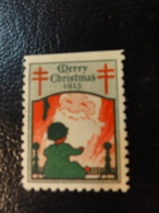 1923 Vignette Christmas Seals Seal Label Poster Stamp USA - Unclassified