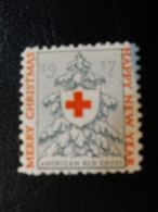 1917 American Red Cross Vignette Christmas Seals Seal Label Poster Stamp USA - Ohne Zuordnung