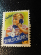 Help Crippled Children Telephone Health Vignette Charity Seals Seal Label Poster Stamp USA - Unclassified