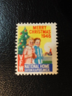1946 VFW National Home EATON RAPIDS Michigan Health Vignette Charity Seals Seal Label Poster Stamp USA - Non Classés