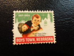 1956 BOYS TOWN NEBRASKA Vignette Charity Seals Seal Poster Stamp Label USA - Ohne Zuordnung