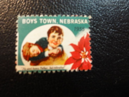 1955 BOYS TOWN NEBRASKA Vignette Charity Seals Seal Poster Stamp Label USA - Ohne Zuordnung