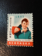 1953 BOYS TOWN NEBRASKA Vignette Charity Seals Seal Poster Stamp Label USA - Ohne Zuordnung