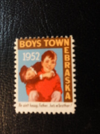 1952 BOYS TOWN NEBRASKA Vignette Charity Seals Seal Poster Stamp Label USA - Ohne Zuordnung